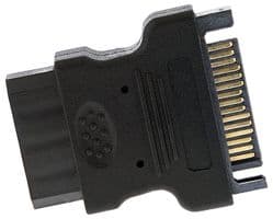 LP4SATAFM - STARTECH - LP4SATAFM - LP4 4 Pin Female to SATA Power Male Adaptor, SATA to LP4 Power Cable Adapter