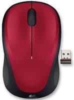 910-002496 - LOGITECH - 910-002496 - Mouse, Wireless, Optical, Red, 2.4 GHz, 3 Button, 95 mm x 55 mm 38.6 mm
