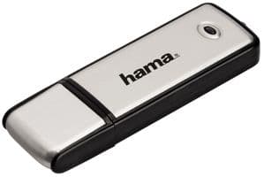 00108062 - HAMA - 00108062 - USB 2.0 Flash Drive, Fancy, 64GB, 10 Mbps, Black/Silver