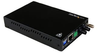 ET90110ST2 - STARTECH - ET90110ST2 - Media Converter, 10/100 Mbps, RJ45, Multi Mode, ST Fibber, 2 Km, NA, EU, UK, AU