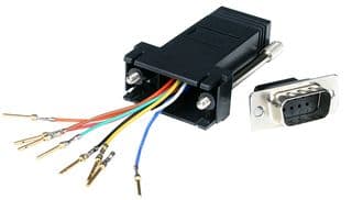 GC98MF - STARTECH - GC98MF - Connector Adapter, DB9 to RJ45 Modular Serial Adapter, Black