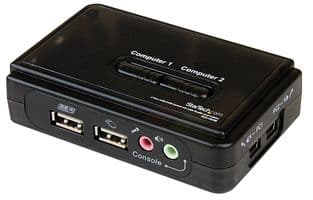 SV211KUSB - STARTECH - SV211KUSB - KVM Switch Kit, Manual, VGA/ 3.5mm/ USB A Socket Input, VGA/ USB Mini B Socket Output
