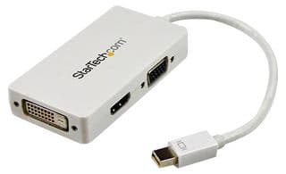 MDP2VGDVHDW - STARTECH - MDP2VGDVHDW - Connector Adapter, Mini DisplayPort to VGA / DVI / HDMI Adapter, MacBook mDP Converter