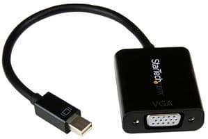 MDP2VGA2 - STARTECH - MDP2VGA2 - Audio / Video Cable Assembly, Mini DisplayPort Plug, VGA Socket, 7.1 ", 180.34 mm, Black