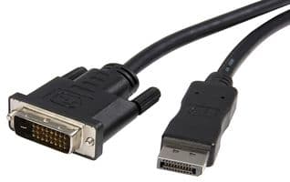 DP2DVIMM10. - STARTECH - DP2DVIMM10. - Audio / Video Cable Assembly, DisplayPort Plug, DVI-D Plug, 9.8 ft, 3 m, Black