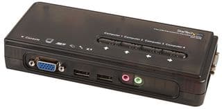 SV411KUSB - STARTECH - SV411KUSB - KVM Switch Kit, Manual, VGA/ 3.5mm/ USB A Socket Input, VGA/ 3.5mm Socket Output