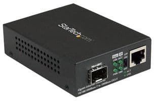 MCM1110SFP - STARTECH - MCM1110SFP - Media Converter, Gigabit Ethernet Fiber Media Converter with Open SFP Slot, 10/100/1000 Networks