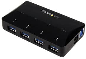 ST53004U1C - STARTECH - ST53004U1C - Hub, 4-Port USB 3.0 Hub plus Dedicated Charging Port, 1 x 2.4A Fast-Charging Port