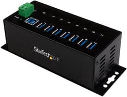 ST7300USBME - STARTECH - ST7300USBME - Hub, 7 Port Industrial USB 3.0 Hub, 5Gbps, 15kV ESD Protection, Mountable