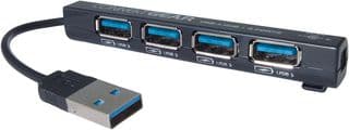25-0058 - CONNEKT GEAR - 25-0058 - Hub, USB 3.0, 4 Port, Black, Speeds up to 5Gpbs, Bus Powered