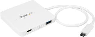 HB30C3APDW - STARTECH - HB30C3APDW - 3 Port USB 3.0 Hub, USB-C to 3x USB-A and USB-C Power Delivery, White