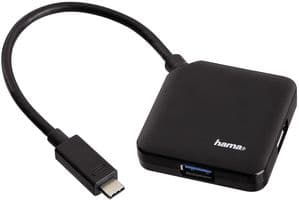 00135750 - HAMA - 00135750 - 4 Port USB 3.0 Hub, USB-C to 4x USB-A