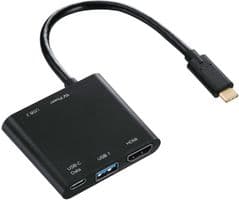 00135729 - HAMA - 00135729 - USB-C Multiport Adaptor, USB-C to HDMI, 2x USB-A, USB-C Data