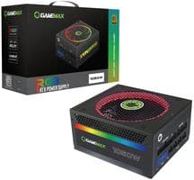RGB-1050 - GAMEMAX - RGB-1050 - AC/DC Enclosed Power Supply (PSU), ITE, 17 Outputs, 1050 W, 3.3 VDC, 25 A, 5 VDC