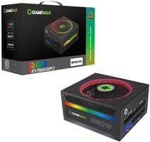 RGB-850 - GAMEMAX - RGB-850 - AC/DC Enclosed Power Supply (PSU), ITE, 13 Outputs, 850 W, 3.3 VDC, 20 A, 5 VDC