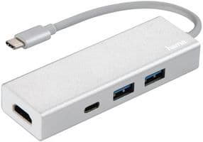 00135756 - HAMA - 00135756 - USB 3.1 Type-C Hub, 2x USB-A USB-C and HDMI