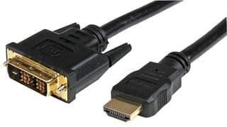 HDDVIMM1M - STARTECH - HDDVIMM1M - Audio / Video Cable Assembly, 1m HDMI® to DVI-D Cable, M/M