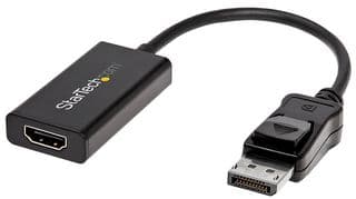 DP2HD4K60H - STARTECH - DP2HD4K60H - Connector Adapter, DisplayPort to HDMI Adapter with HDR, 4K 60Hz, Black