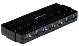 ST7300USB3B - STARTECH - ST7300USB3B - Hub, 7 Port SuperSpeed USB 3.0 Hub, 5Gbps, Desktop USB Hub w/ Power Adapter, Black