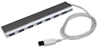 ST73007UA - STARTECH - ST73007UA - Hub, 7-Port USB Hub, USB A to 4x USB-A, USB 5Gbps, Self-Powered, Portable USB 3.0 Hub