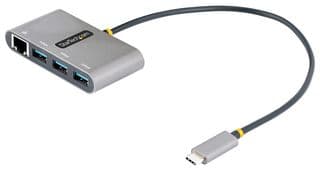 HB30C3A1GEA2 - STARTECH - HB30C3A1GEA2 - Hub, 3-Port USB-C Hub with Ethernet, 3x USB-A 3.0 5Gbps, Gigabit Ethernet, Bus-Power