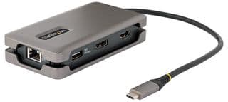 DKT31CDHPD3 - STARTECH - DKT31CDHPD3 - Converter, USB-C Multiport Adapter, 4K 60Hz HDMI/DP, 3-Port USB Hub, 100W PD, GbE