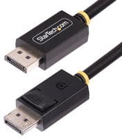 DP21-3M-DP40-CABLE - STARTECH - DP21-3M-DP40-CABLE - Audio / Video Cable Assembly, DisplayPort Plug, DisplayPort Plug, 9.8 ft, 3 m, Black