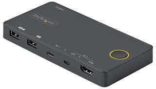 SV221HUC4K - STARTECH - SV221HUC4K - Switch, 2 Port Hybrid USB-A + HDMI and USB-C KVM Switch, 1x 4K 60Hz HDMI 2.0 Monitor