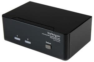 SV231DD2DUA - STARTECH - SV231DD2DUA - Switch, Manual, KVM, 2 Ways, 100 to 240VAC in, 0°C to 40°C, NA, JP, EU, UK, ANZ