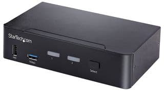 SV231DPUCA - STARTECH - SV231DPUCA - KVM Switch, 2 Port USB-C KVM Switch, DisplayPort 4K 60Hz HDR, 6x USB Hub Ports