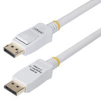 DP12-CABLE-10FTW - STARTECH - DP12-CABLE-10FTW - Audio / Video Cable Assembly, DisplayPort Plug, DisplayPort Plug, 10 ft, 3 m, White