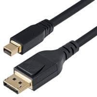 DP14MDPMM10F - STARTECH - DP14MDPMM10F - Audio / Video Cable Assembly, 10ft (3m) Mini DisplayPort to DisplayPort 1.4 Cable 8K 60Hz HBR3 4K