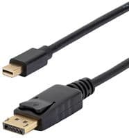 MDP2DPMM2M - STARTECH - MDP2DPMM2M - Audio / Video Cable Assembly, Mini DisplayPort Plug, DisplayPort Plug, 6.6 ft, 2 m, Black