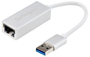USB31000SA - STARTECH - USB31000SA - Gigabit Network Adapter, USB 3.0 to Gigabit Network Adapter, Silver, Sleek Aluminum Design