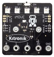 5623 - KITRONIK - 5623 - Development Board, Servo:Lite Board for micro:bit, 3 x Servo Motors, 5 x RGB ZIP LEDs