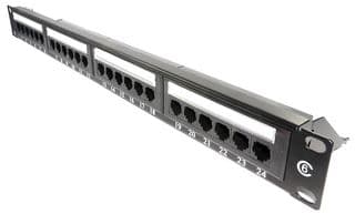 PPAN-24-C6-BB - LMS DATA - PPAN-24-C6-BB - 24 Port Cat6 UTP Patch Panel for 19" Enclosure