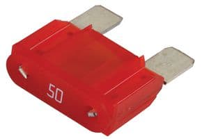 0299050.ZXNV - LITTELFUSE - 0299050.ZXNV - Fuse, Automotive, Time Delay, 50 A, 32 V, 29.2mm x 8.9mm x 21.6mm, MAXI 299 Series