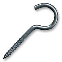 10SH6010 - FORGEFIX - 10SH6010 - Zinc-Plated Screw Hooks 10Ga x 60mm 10 Pack