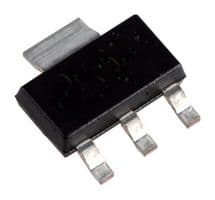 NCV4264-2ST33T3G - ONSEMI - NCV4264-2ST33T3G - Fixed LDO Voltage Regulator, 1.8 V to 6 V in, 1.266 V drop, 3.3 V and 100 mA out, SOT-223-4