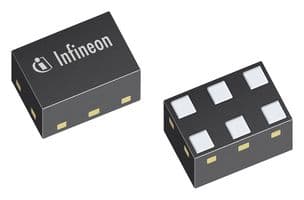 BGS12SN6E6327XTSA1 - INFINEON - BGS12SN6E6327XTSA1 - RF Switch IC, SPDT, 100 MHz to 6 GHz, TTL, CMOS, 1.8 V to 3.5 V, TSNP-6