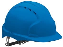 AJF160-000-500 - JSP - AJF160-000-500 - Evo3 Comfort Plus Slip Ratchet Vented Safety Helmet, Blue