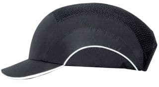ABS000-001-100 - JSP - ABS000-001-100 - Short Peak Bump Cap, Black