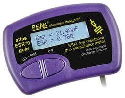 ESR70 - PEAK - ESR70 - ESR+ Capacitance and ESR Meter