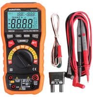 D03122 - DURATOOL - D03122 - Digital Multimeter, Auto, Manual, 750V/ 1000V AC/DC, 10A AC/DC, True RMS, 6000 Count, 4 Digit