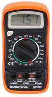 D03125 - DURATOOL - D03125 - Handheld Digital Multimeter, DC Current, AC/DC Voltage, Continuity, Diode, Resistance, 3.5, 2000