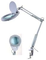 PELL0085 - PRO ELEC - PELL0085 - Magnifier Lamp, LED, 15W, 967lm, 6500K, 220/240V, 80x LED, Table Clamp