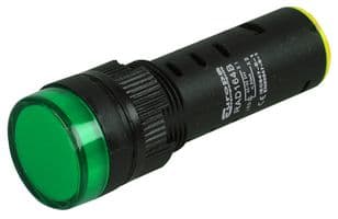 RAD163B - EUROPA - RAD163B - Pilot Lamp, 16mm, 24V, Green