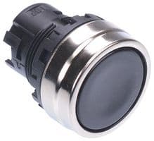 YW4B-M1B - IDEC - YW4B-M1B - Switch Actuator, Metal, Black, Idec Dia 22mm YW Series Pushbutton Switches, IP65, YW4B-M1x Series