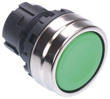 YW4B-M1G - IDEC - YW4B-M1G - Switch Actuator, Metal, Green, Idec Dia 22mm YW Series Pushbutton Switches, IP65, YW4B-M1x Series