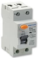 AUR1-63A - PRO ELEC - AUR1-63A - Circuit Breaker, 230 VAC, 63 A, 2 Pole